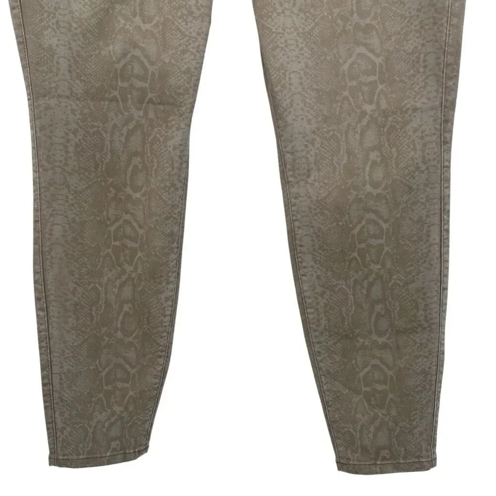 Torrid Super Soft High Rise Jeggings Tan Snakeskin Print‎ Size 20T NWT